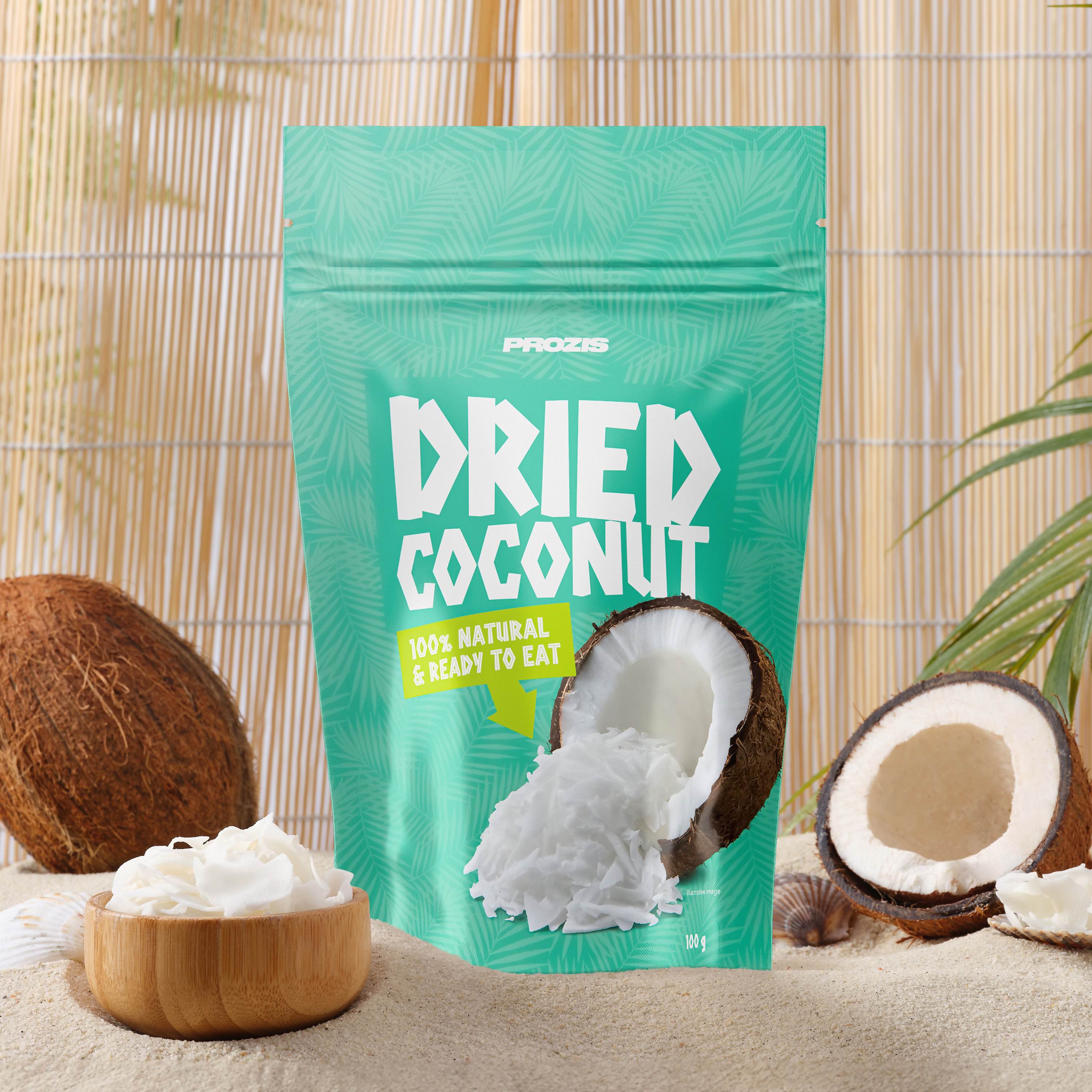Formuleren Rechtsaf Lezen Gedroogde kokos 100g - Vrij van en speciale voedingsbehoeften | Prozis