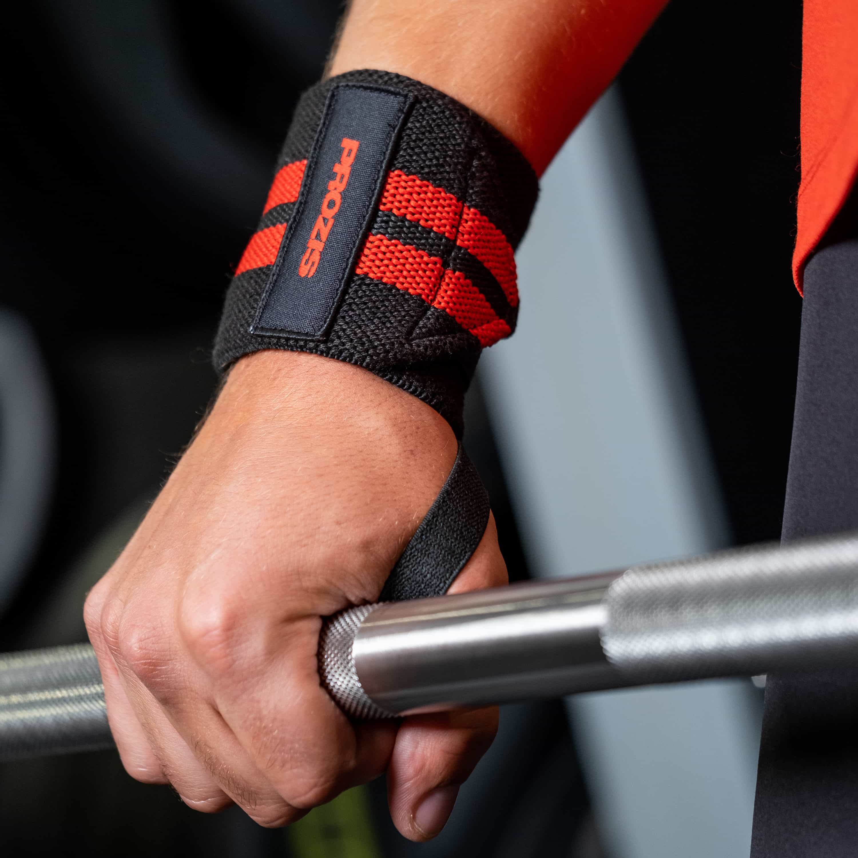 Wrist Wraps Pair 2 Black Red Equipment Prozis