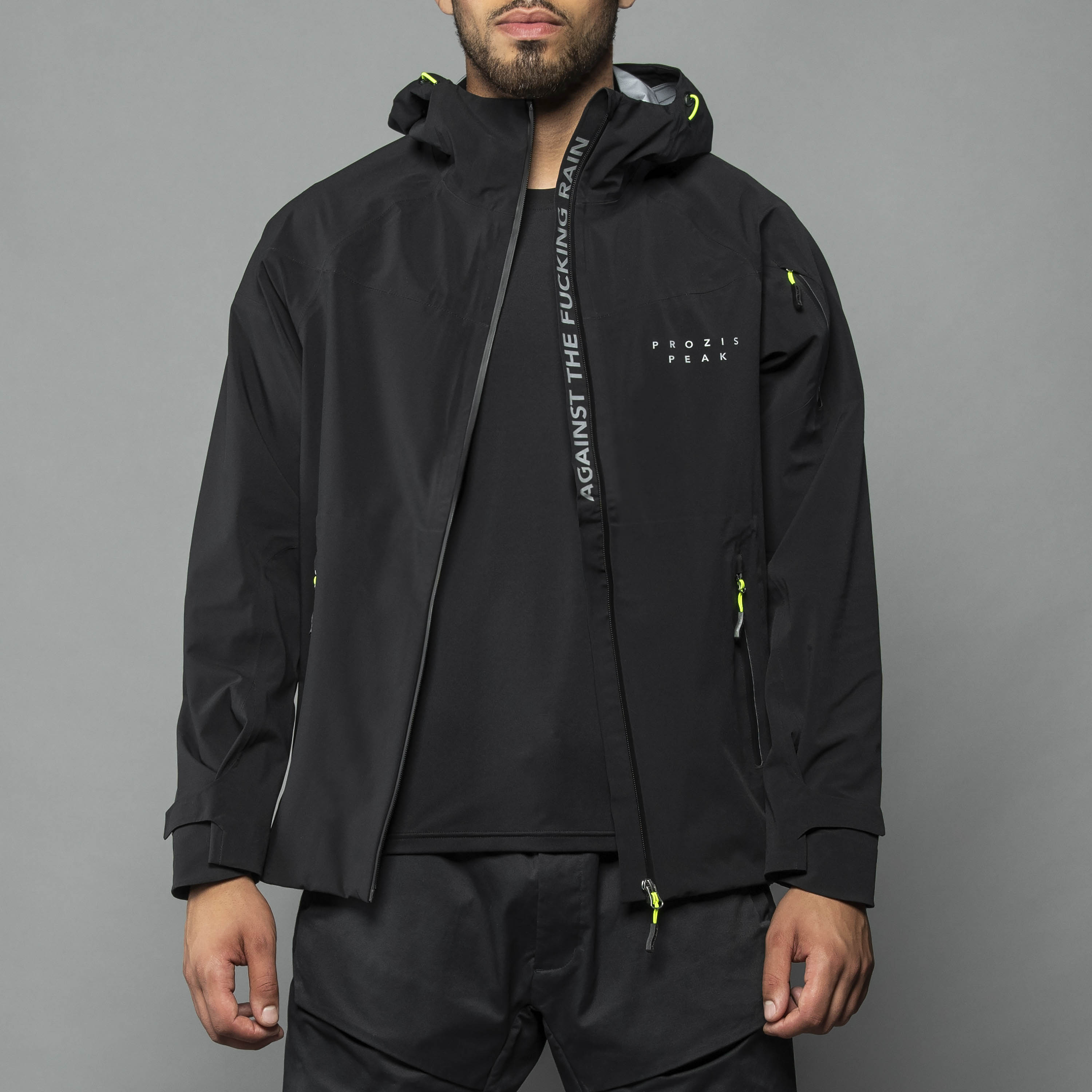 Peak - React Black Waterproof Jacket - Clothing Ranges | Prozis