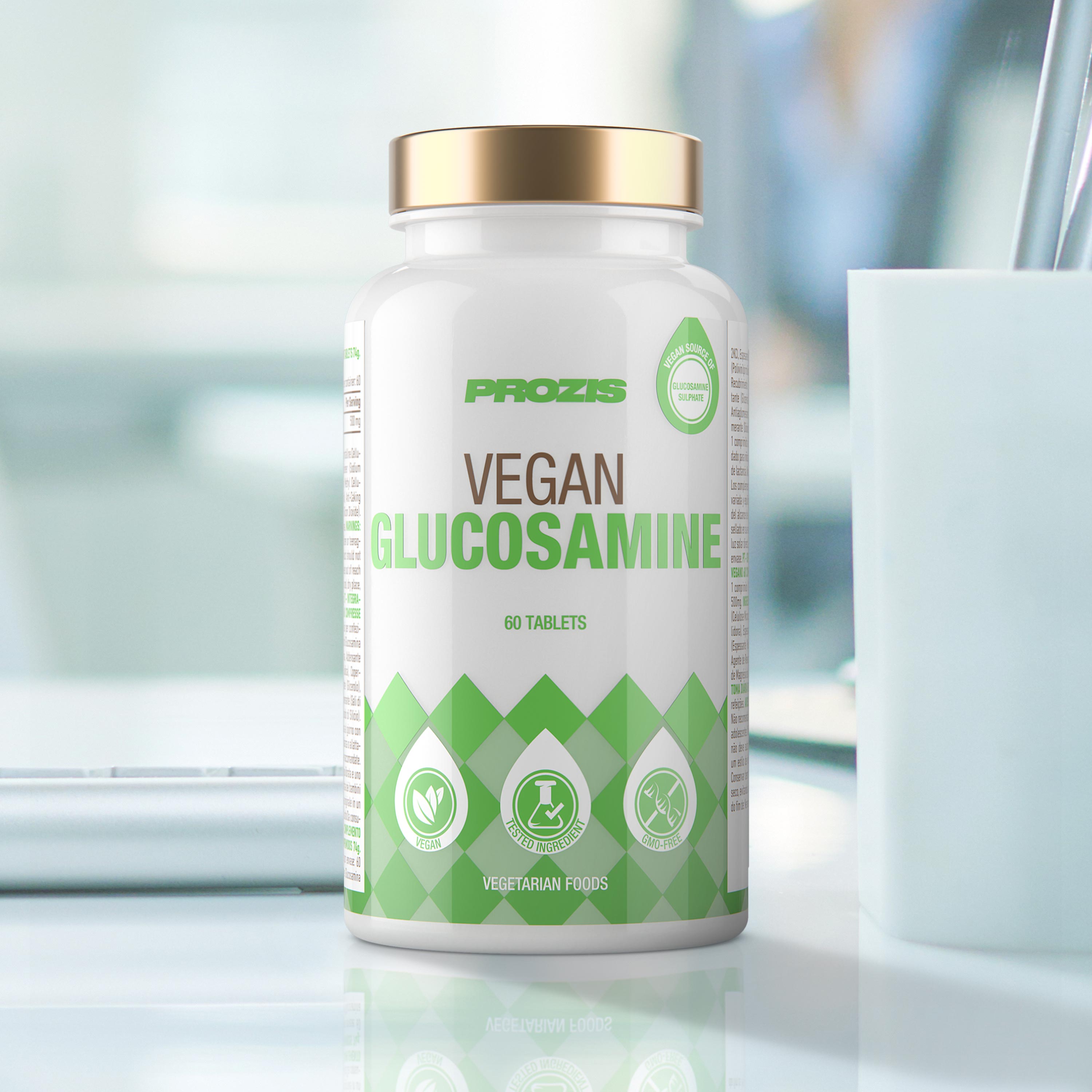Haarvaten Druipend waarheid Vegan Glucosamine 60 tabs - Sport en gezondheid | Prozis