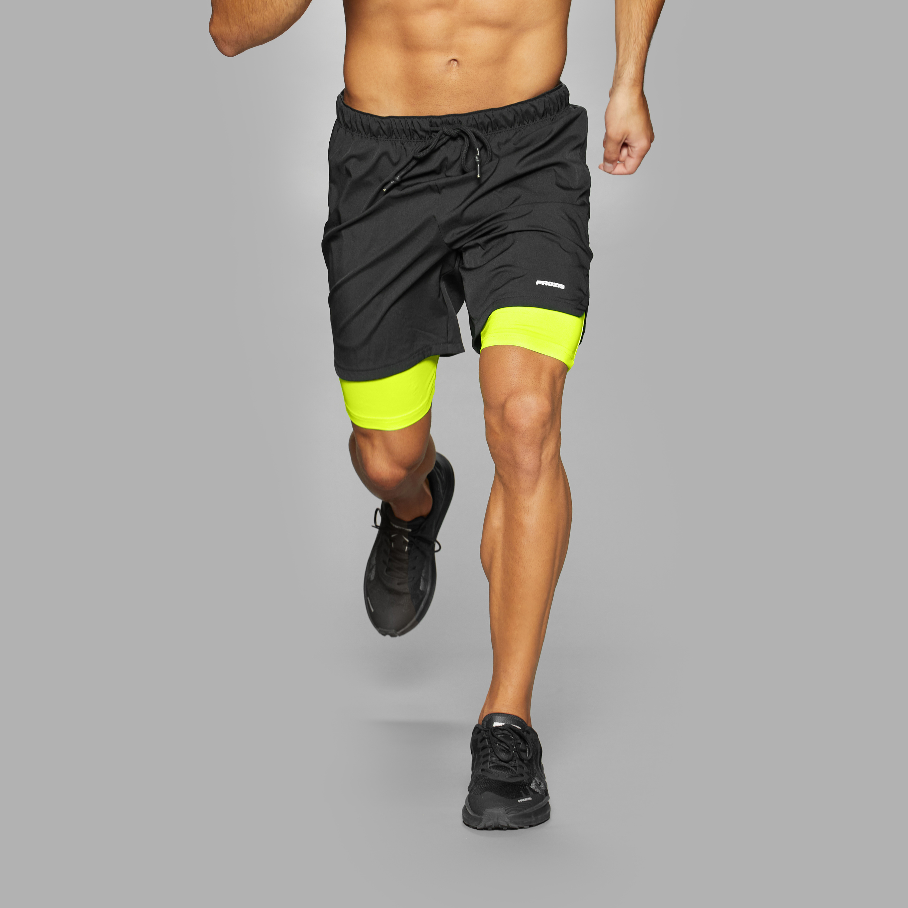 running shorts with bike shorts under