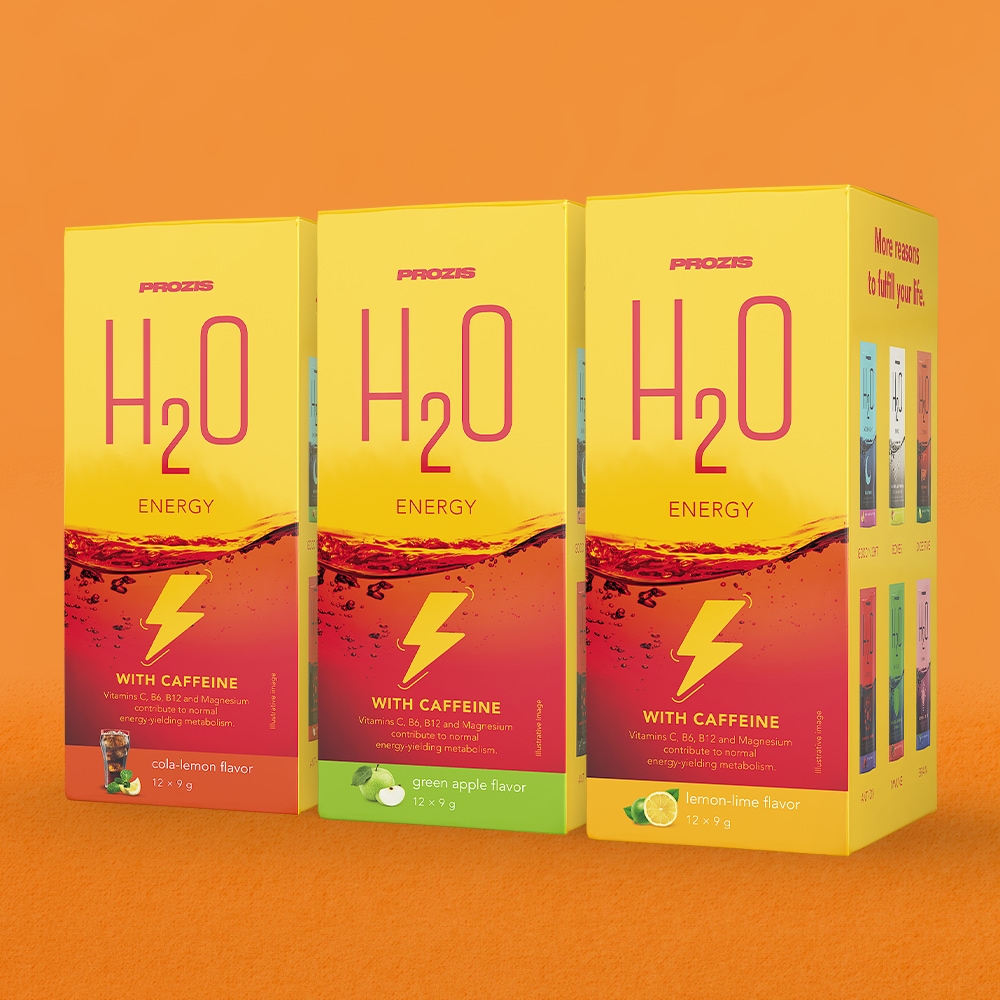 12 X H2o Energy 9 G Vitamins Minerals Herbs Prozis