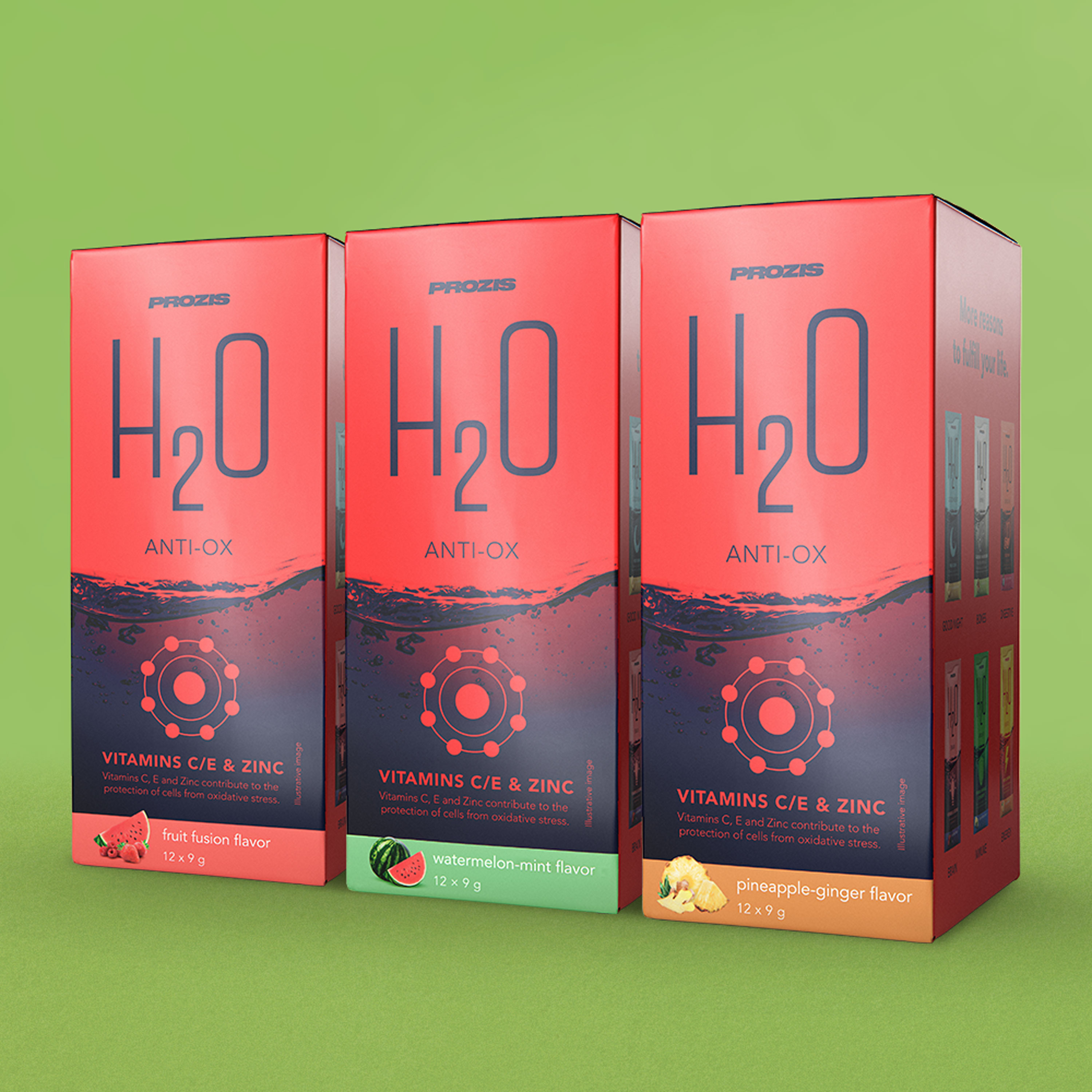 12 X H2o Anti Ox 9 G Health Prozis