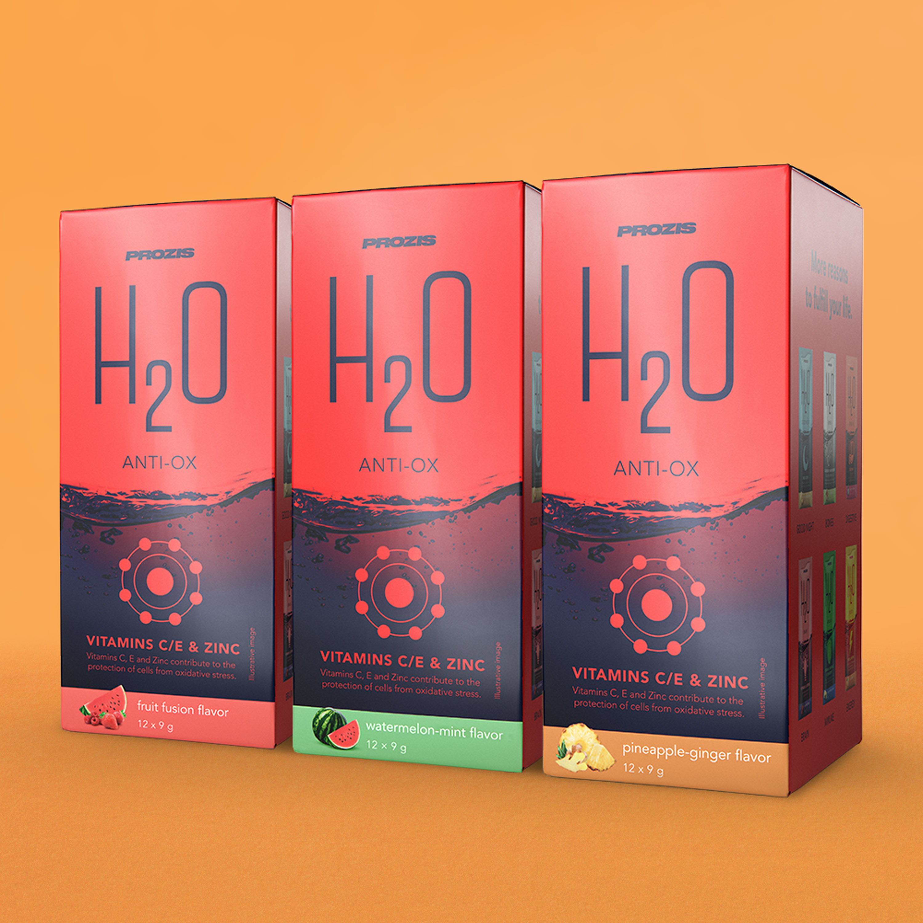 12 X H2o Anti Ox 9 G Sante Prozis