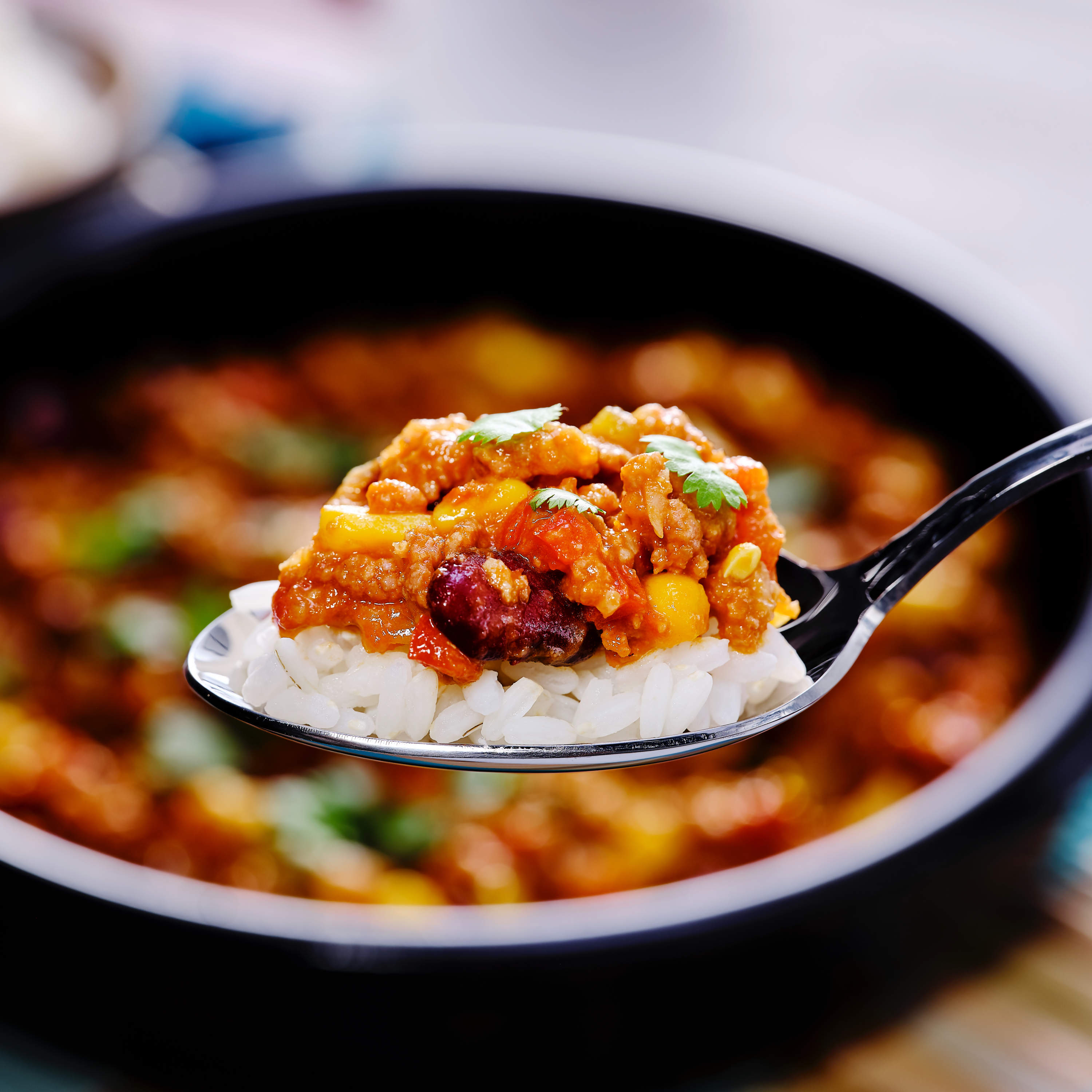 Chili Messicano Con Carne Con Riso Al Vapore Pranzo E Cena Prozis