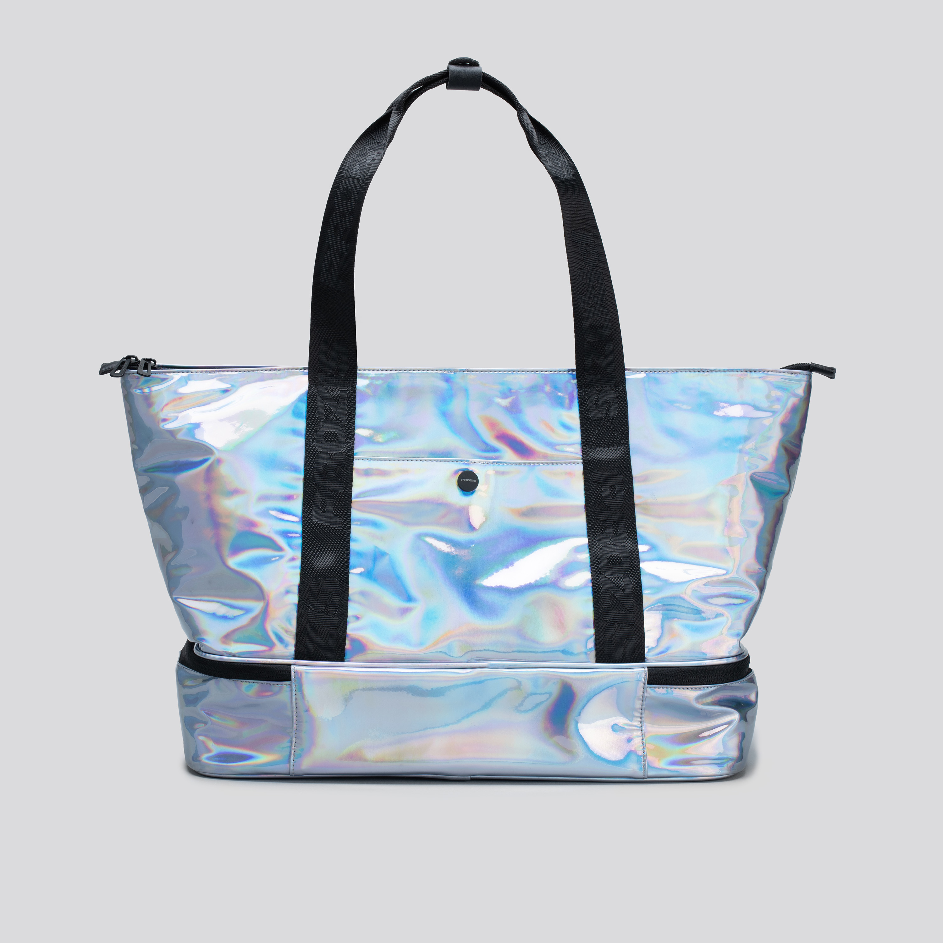 iridescent tote bag