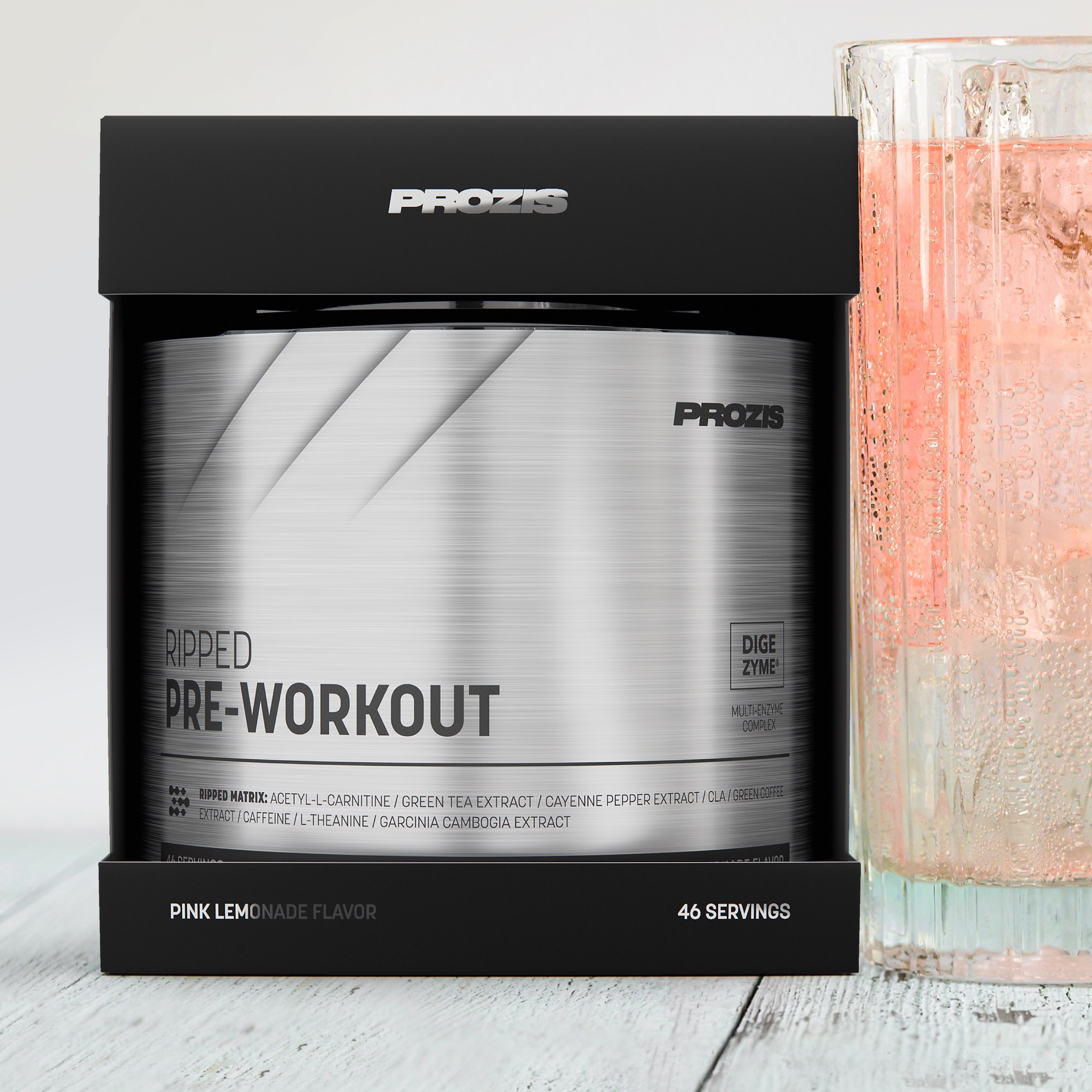 Ripped Pre Workout 46 Dosis Desarrollo Muscular Prozis