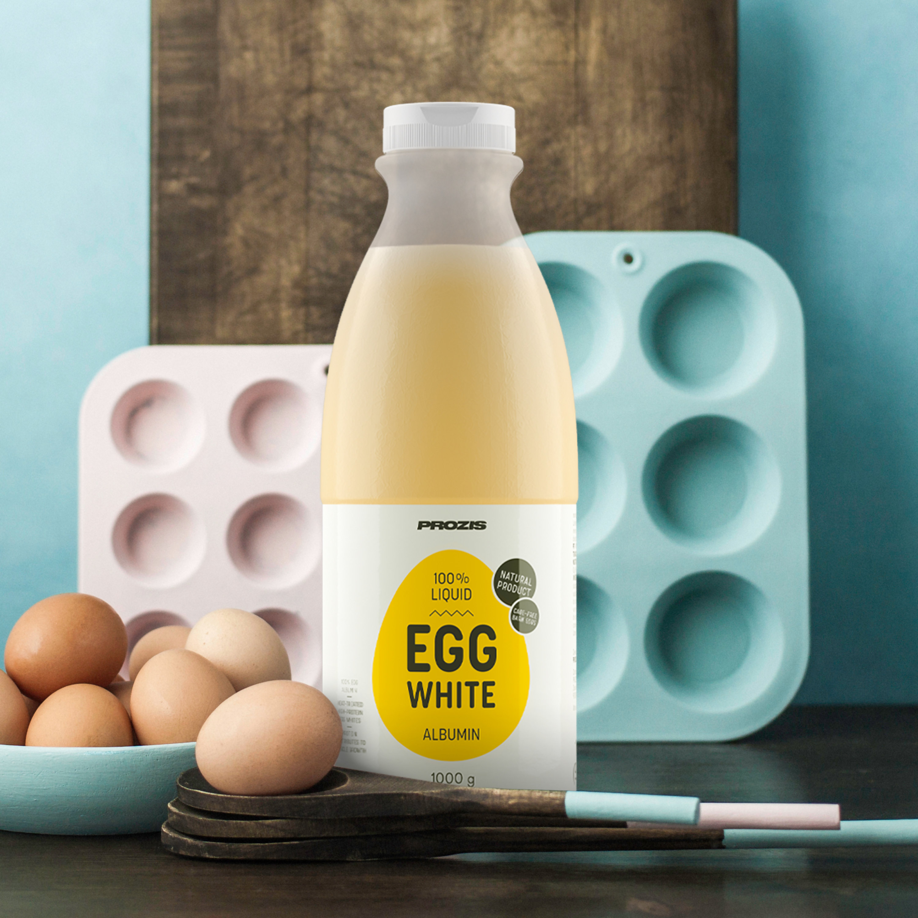 100 Liquid Egg White Albumin 1000 G Diet Food Prozis