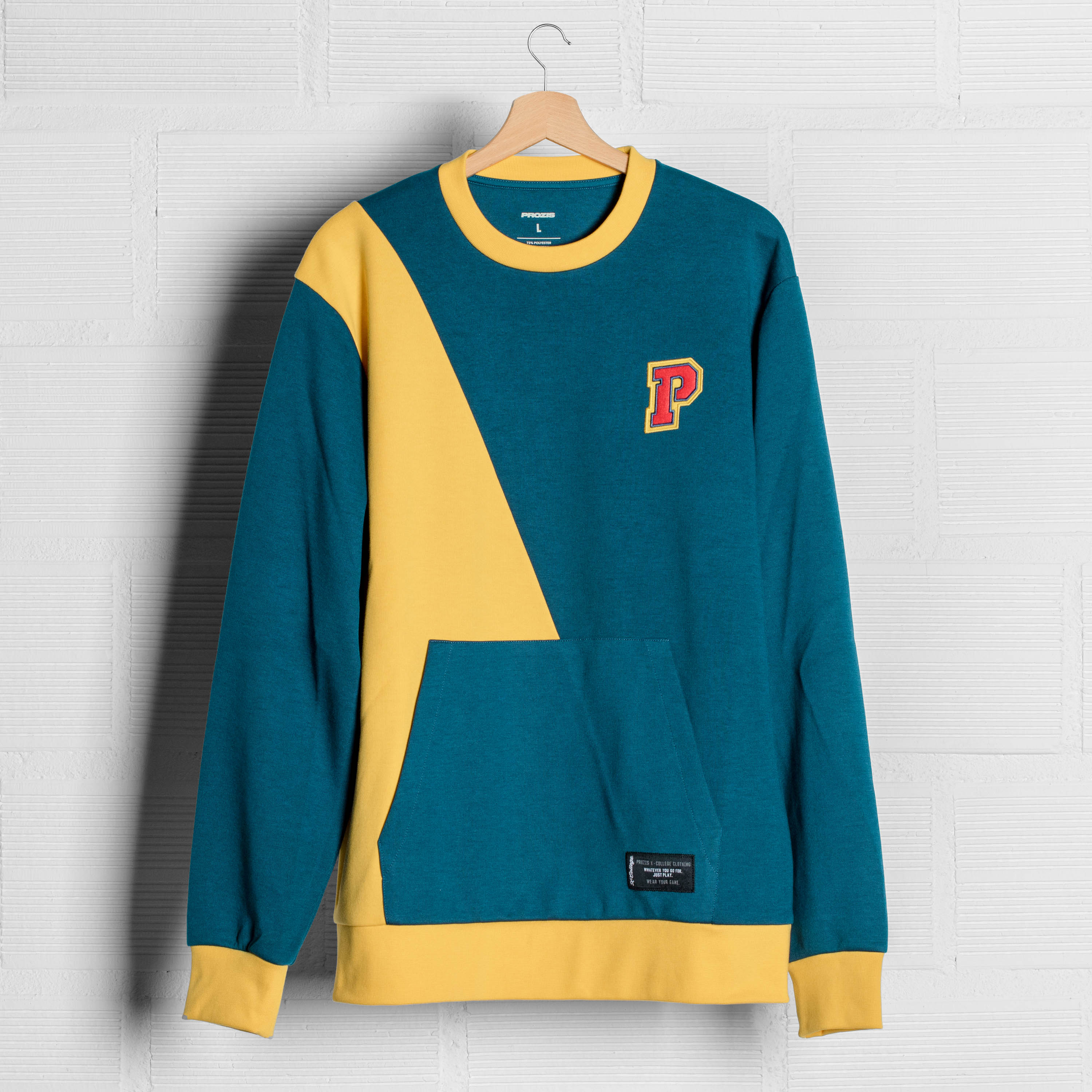 navy college sweatshirt