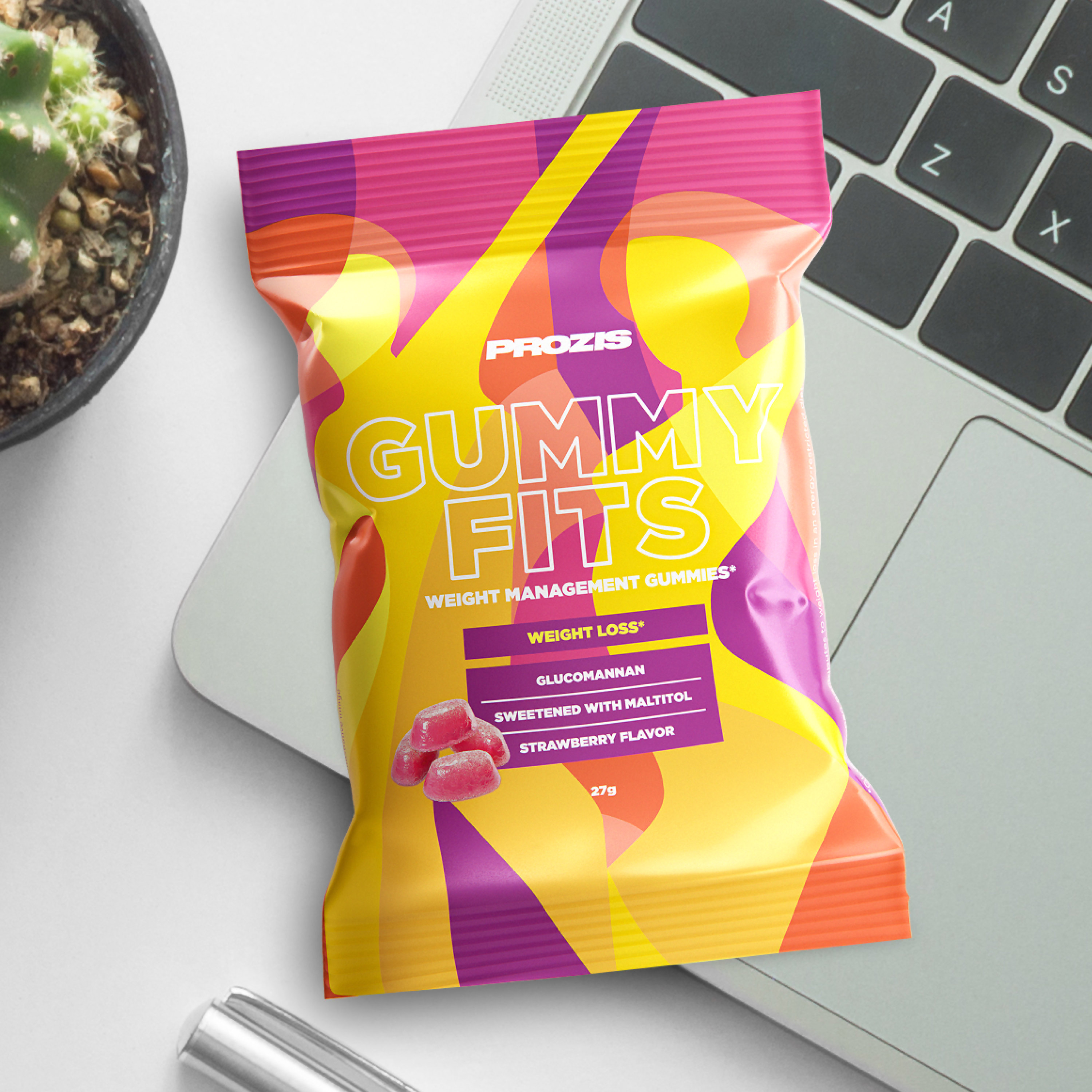 Gummyfits Weight Management Gummies Strawberry Fat Burners Muscle Definition Prozis