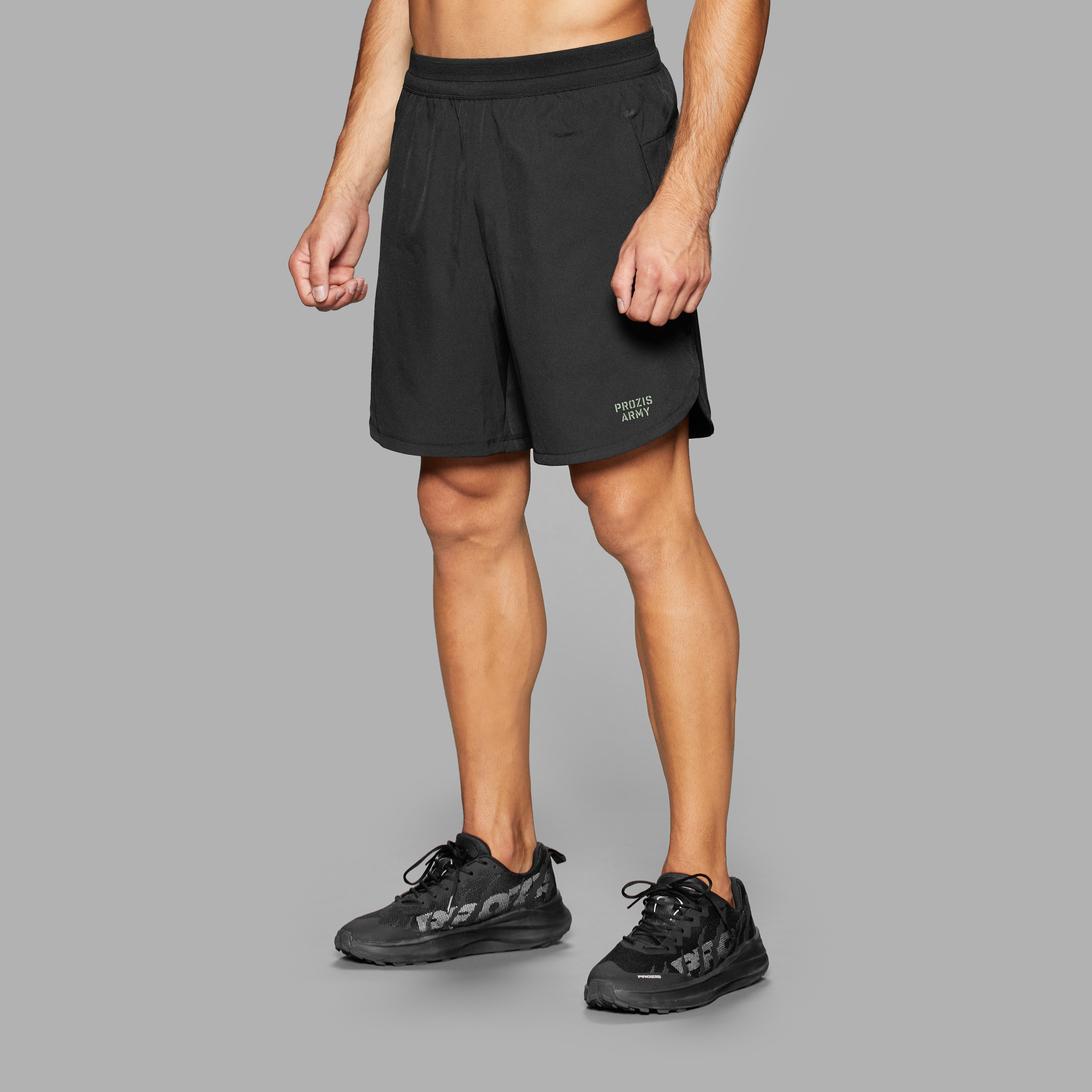 Pantalones cortos de running Army - Mustang Black - Gamas de Ropa | Prozis
