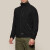 Army Grid Fleece Jacket - Black
