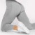 X-Skin Peach Perfect Leggings mit hoher Taille - Light Gray Melange