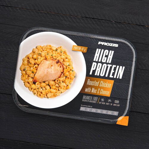 High Protein Roasted Chicken Breast with Mac&Cheese