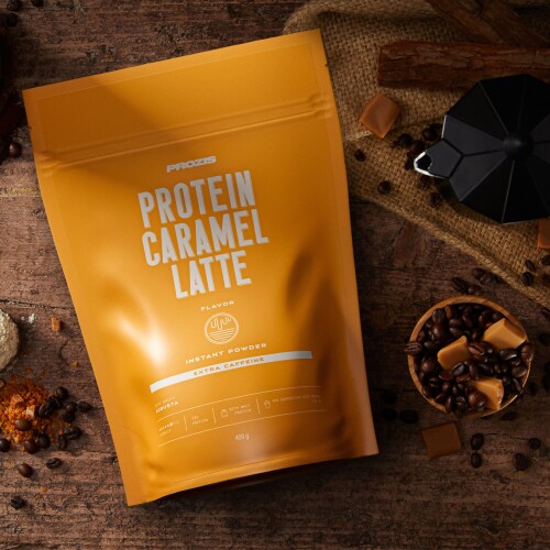 Latte de caramelo proteico - Con cafeína extra 400 g