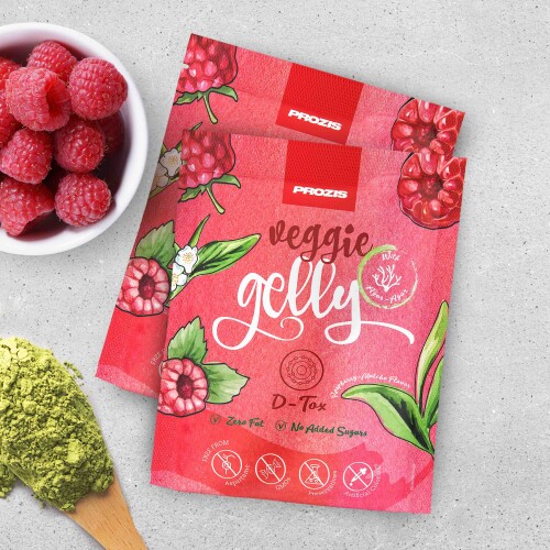 2 x Veggie Gelly - D-Tox 15 g Raspberry-Matcha