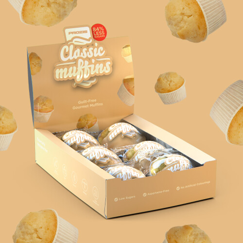 6 x Classic Muffins - Low Sugar Muffins 60 g