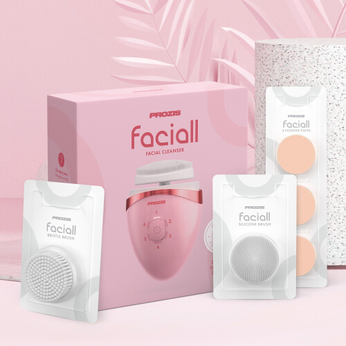 Faciall with replacement accessory kit - Pink