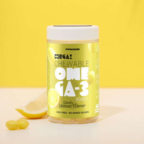Omega 3 - 60 Chewable Tabs - Candy Lemon Flavor