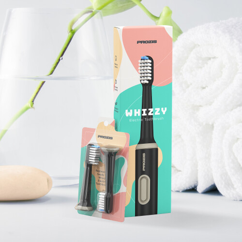 Whizzy Toothbrush - Trendy Black Kit