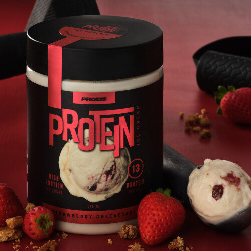 Protein Ice Cream - Tarta de queso con fresas 500 mL