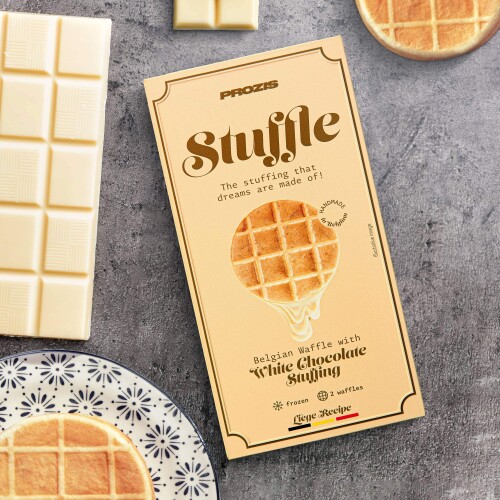 2 x Stuffle Belgian Waffle - Chocolat Blanc