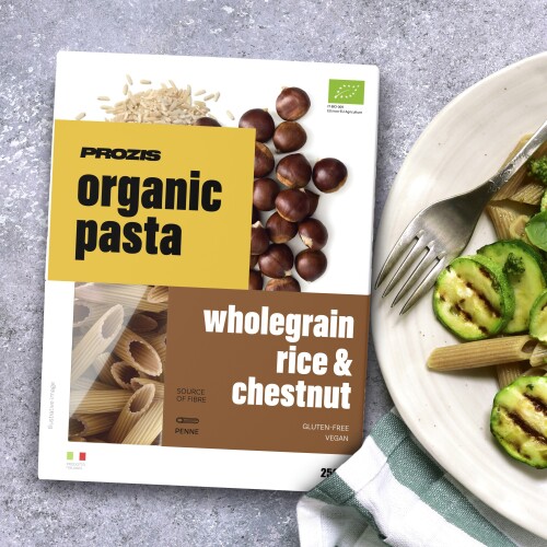 Organic Pasta - Riz Complet et Châtaigne - Penne 250 g