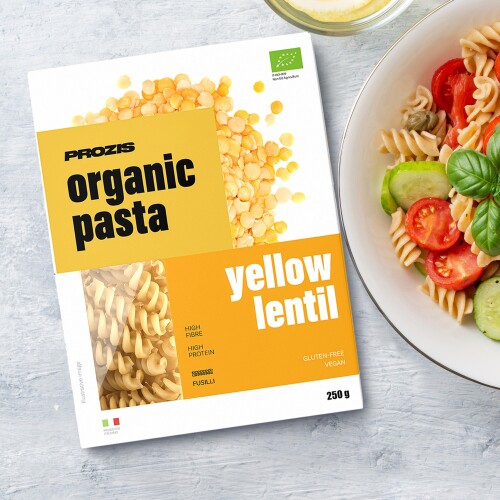 Organic Pasta - Lentilles Jaunes - Fusilli 250 g