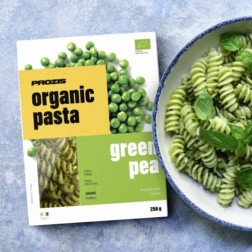Organic Pasta - Green Pea - Fusilli 250 g