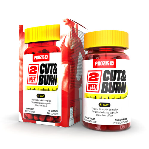 2 Week Cut & Burn 45 Caps Day Queimadores de Gordura e Definição