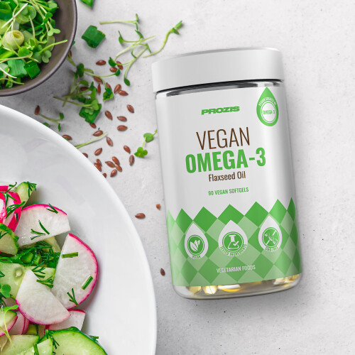 Vegan Omega 3 - Flaxseed Oil 90 veg softgels