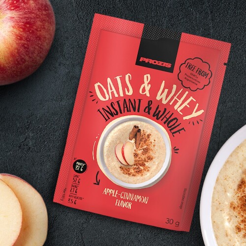 Sachet Instant Whole Oats & Whey 30 g Breakfast & Between Meals Prozis
