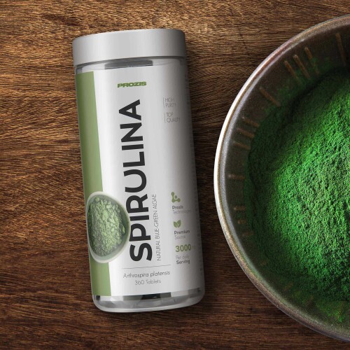 Spirulina 3000 Mg 360 Tabs Fat Burners Muscle Definition Prozis