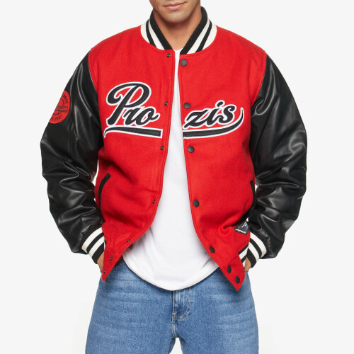X College Varsity Jacket High Red M Clothing Ranges Prozis