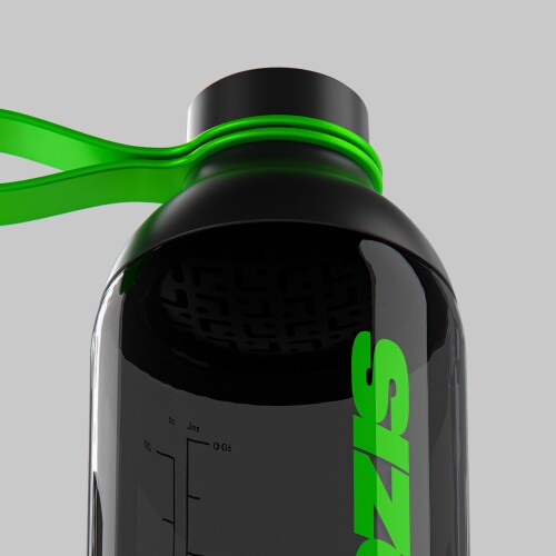 Fusion Shaker Bottle Black Green Home Prozis