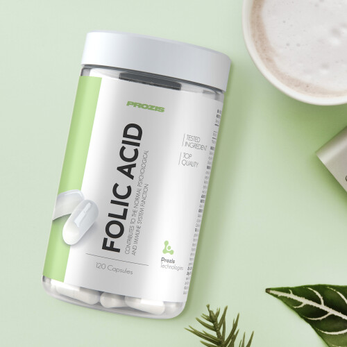 Folic Acid - Vitamin B9 500 mcg 120 caps