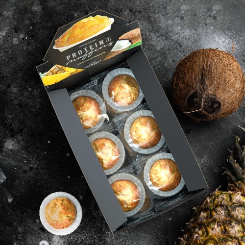 12 x Protein Mini Muffins - Noix de Coco et Ananas 30 g