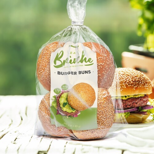 Lean Brioche Burger Buns 340 g