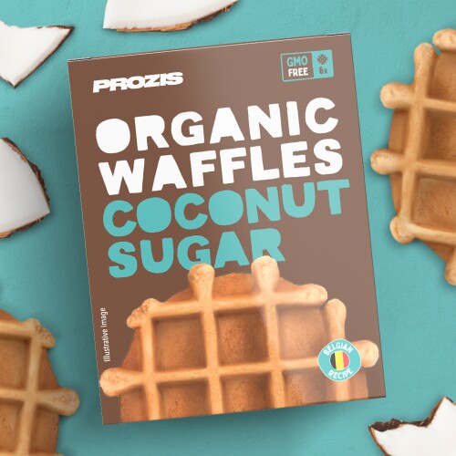 6 x Organic Coconut Sugar Waffles 25 g