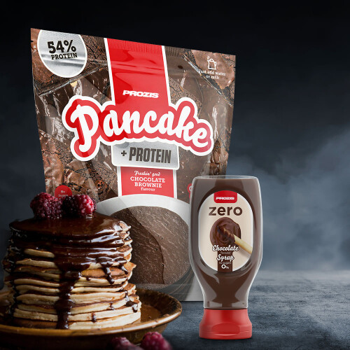 Pancake + Protein – Oat Pancakes with Protein 900 g + Zero Chocolate Syrup 290 g