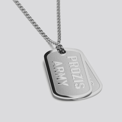 Silver Dog Tags Necklace Luxembourg, SAVE 49% 