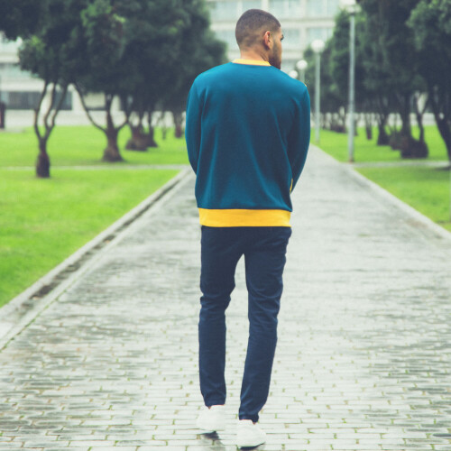 navy college sweatshirt