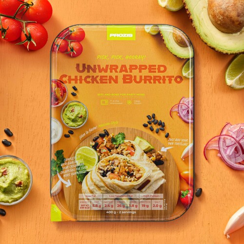 Unwrapped Chicken Burrito Lunch Dinner Prozis
