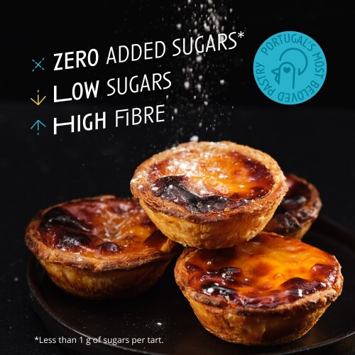 4 x pastel de nata portuguese custard tart zero
