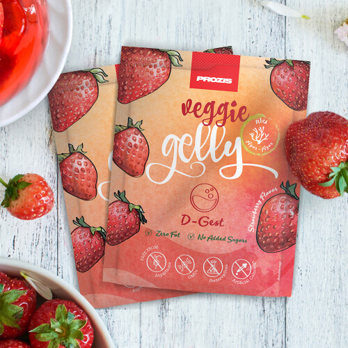 2 x Veggie Gelly - D-Gest 15 g Erdbeere