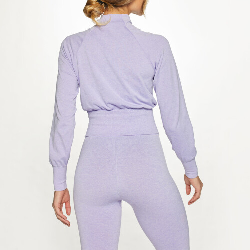 lavender crop sweatshirt