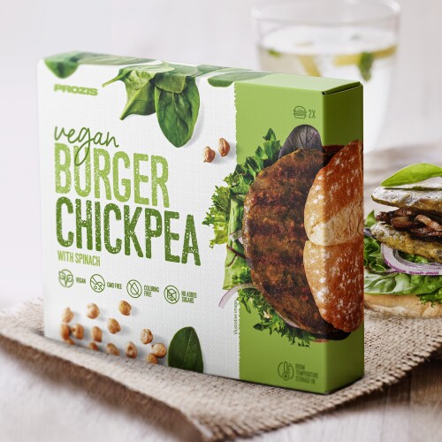 2 x Vegan Burger - Chickpea with Spinach 80 g