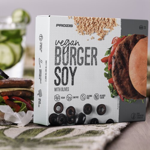 2 x Veganer Burger - Soja mit Oliven 80 g