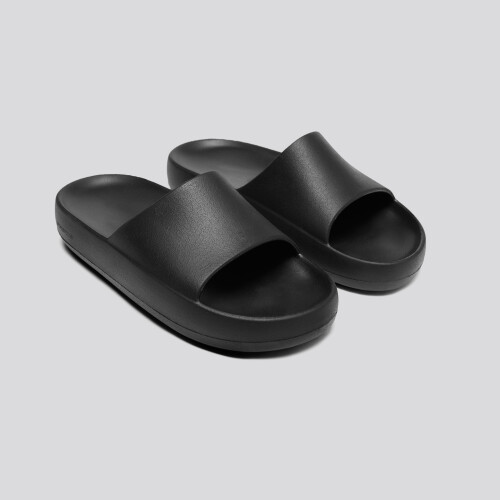 t monogram leather bubble slides