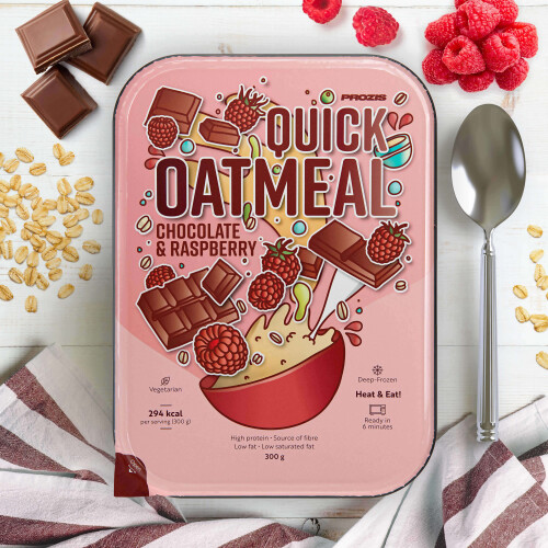 Quick Oatmeal - Chocolate e Framboesa